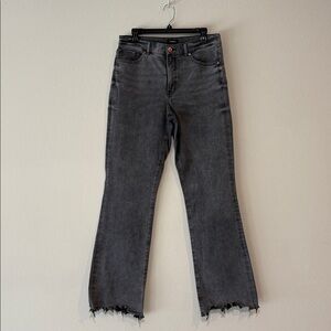 Express High Waisted Gray Wash 90’s boot jeans